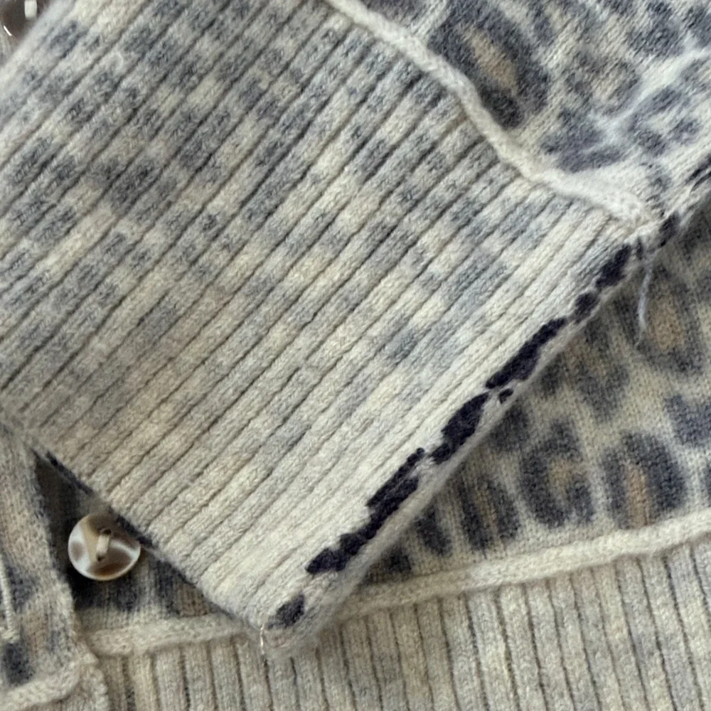 Free People Leopard Print Button-Front Women's Cardigan - Picture 5 of 6